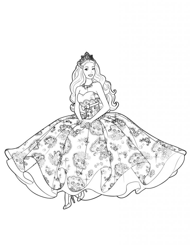 Coloring Pages of Barbies Art Sketches 36