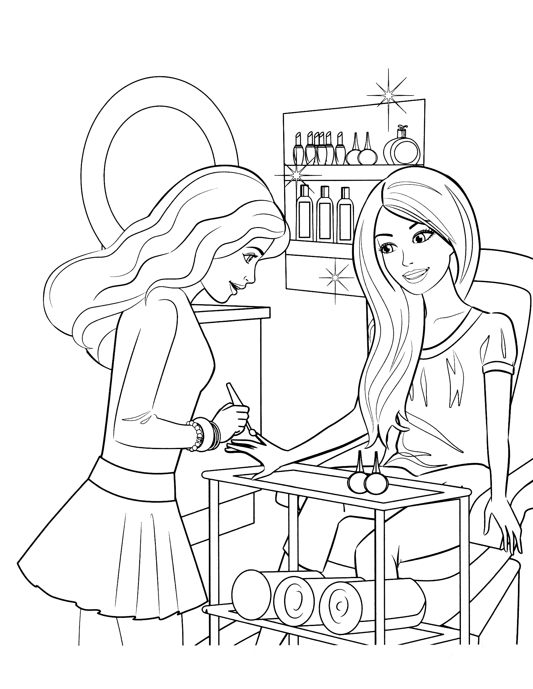 Coloring Pages of Barbies Art Sketches 42