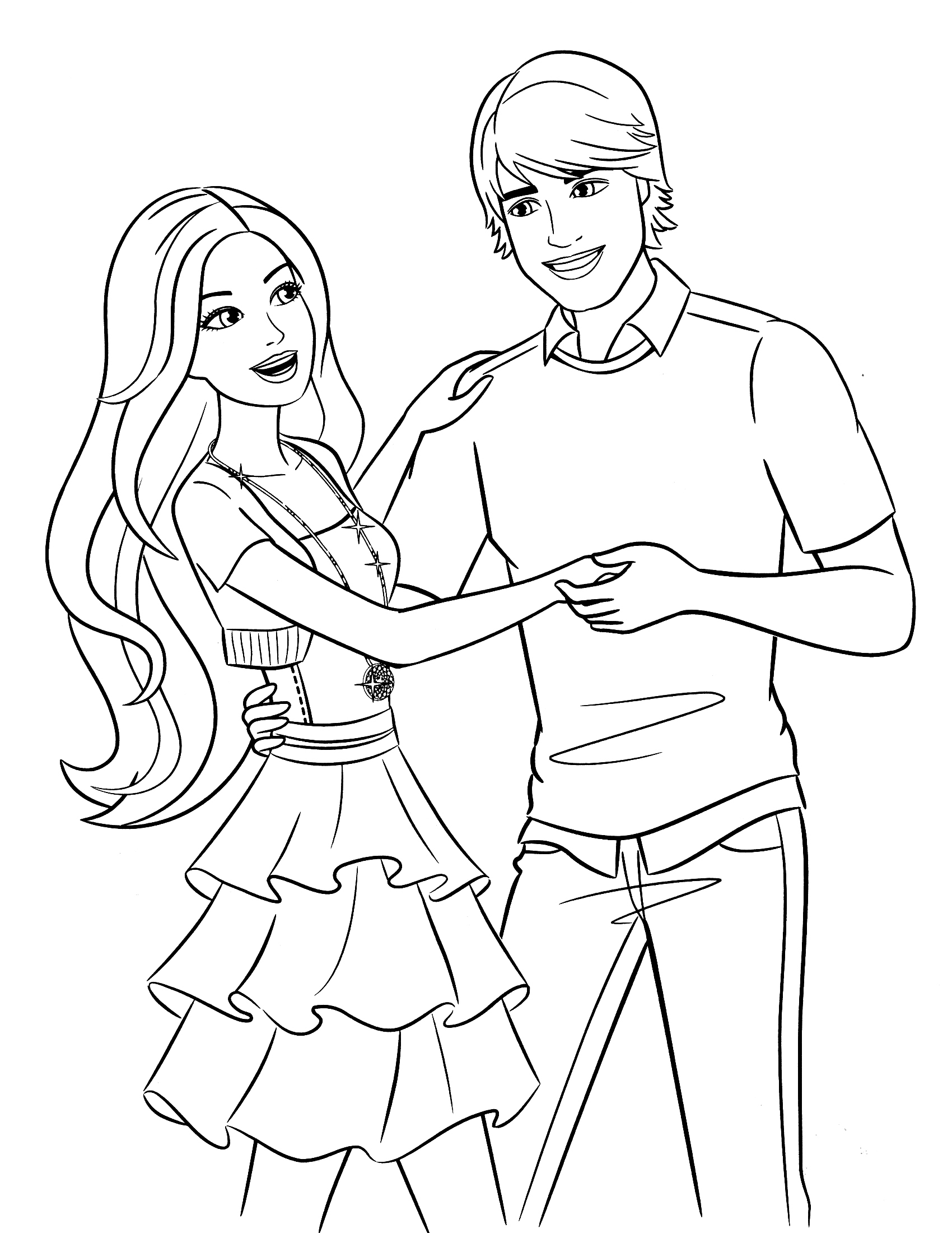 Coloring Pages of Barbies Art Sketches 44