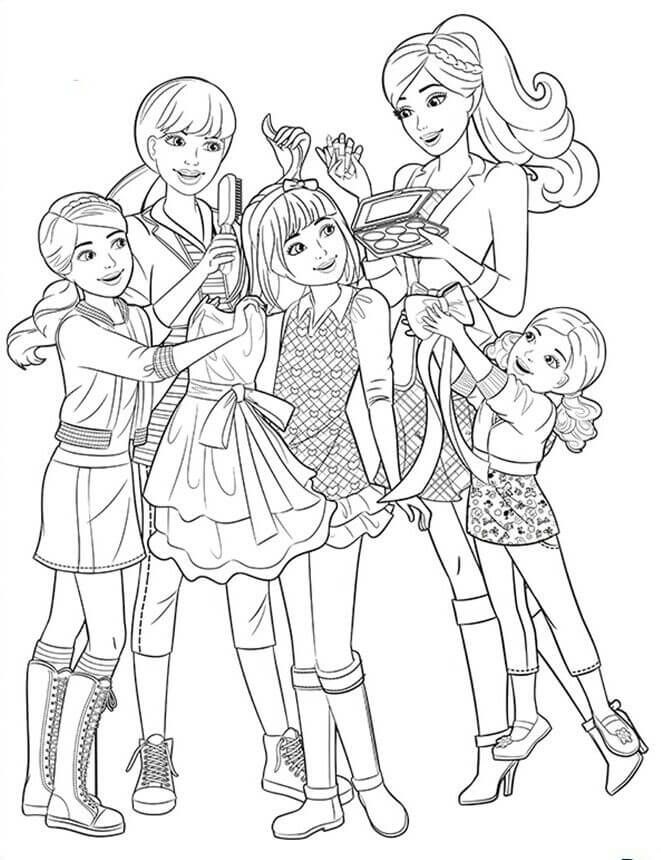 Coloring Pages of Barbies Art Sketches 48