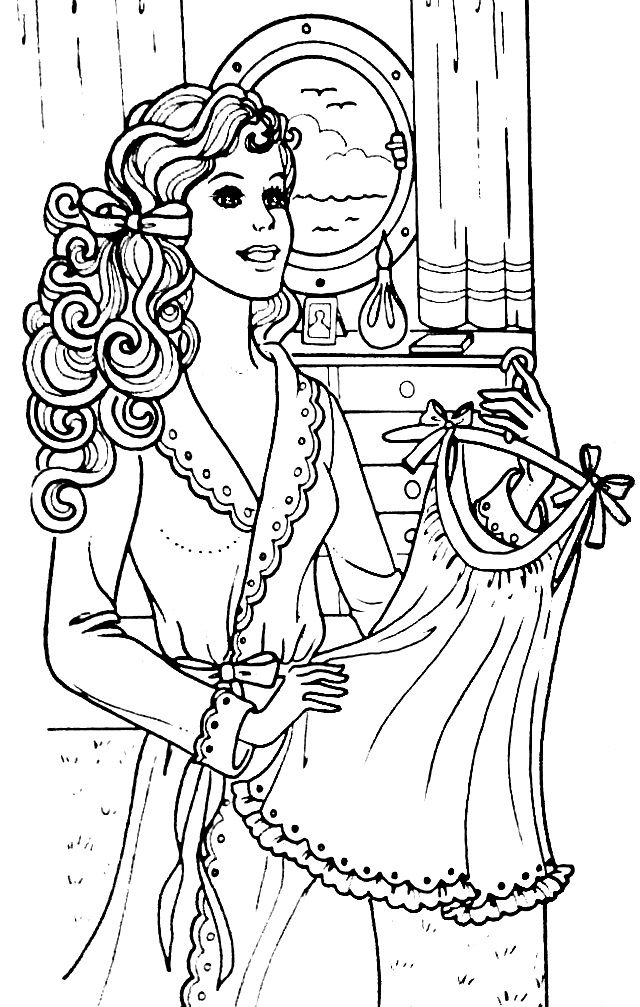 Coloring Pages of Barbies Art Sketches 50