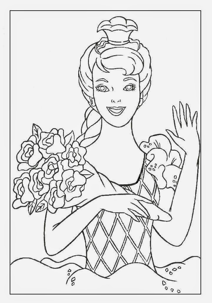 Coloring Pages of Barbies Art Sketches 51