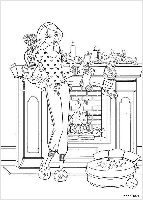 Coloring Pages of Barbies Art Sketches 52