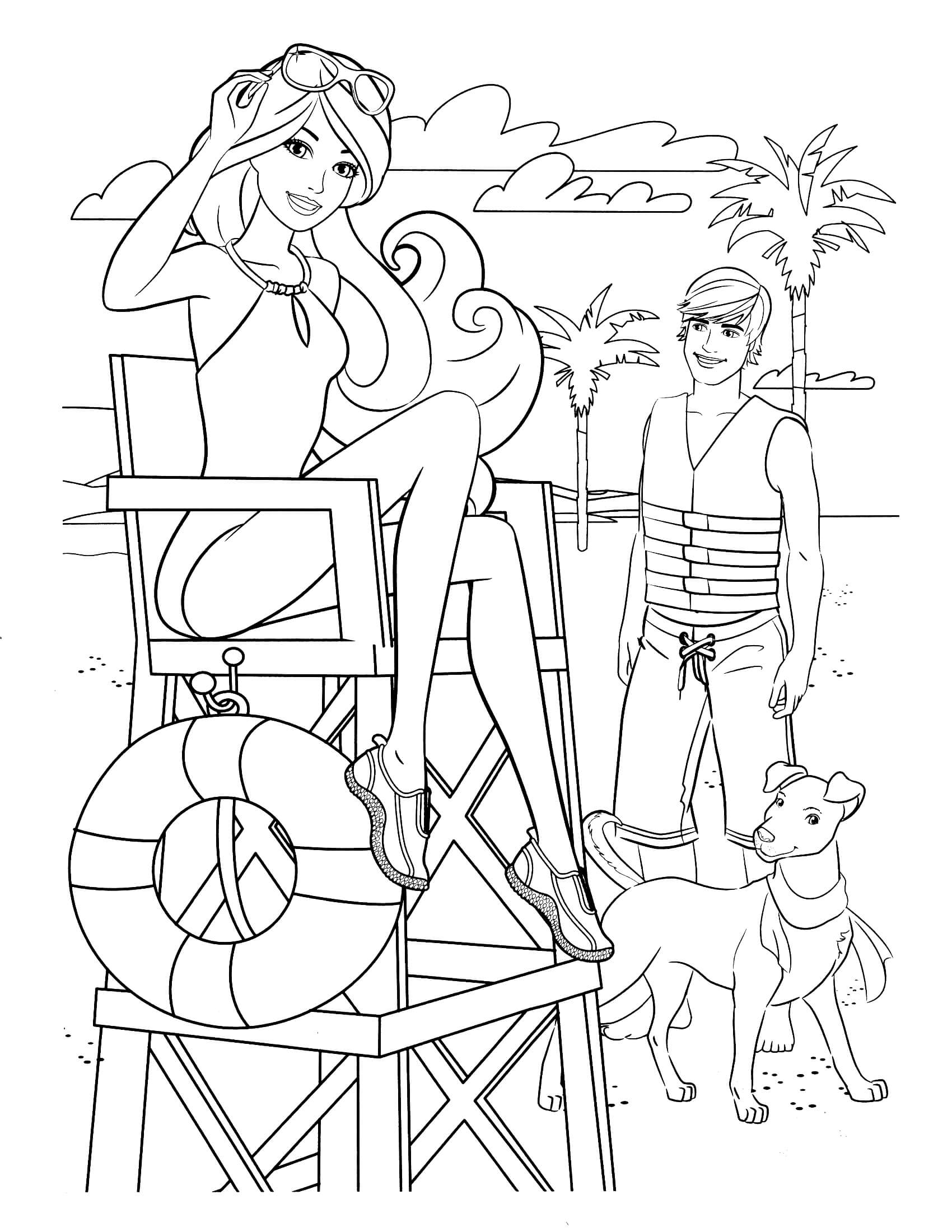 Coloring Pages of Barbies Art Sketches 63