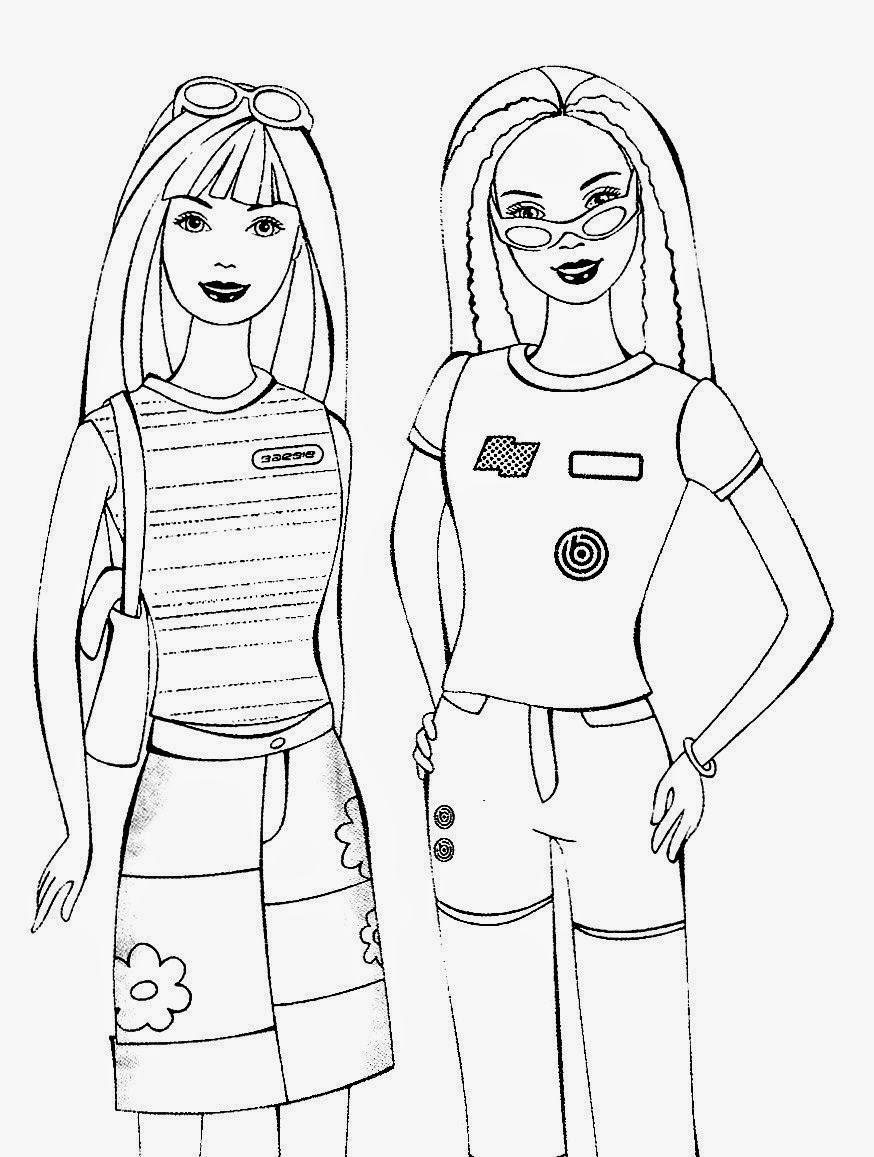 Coloring Pages of Barbies Art Sketches 65