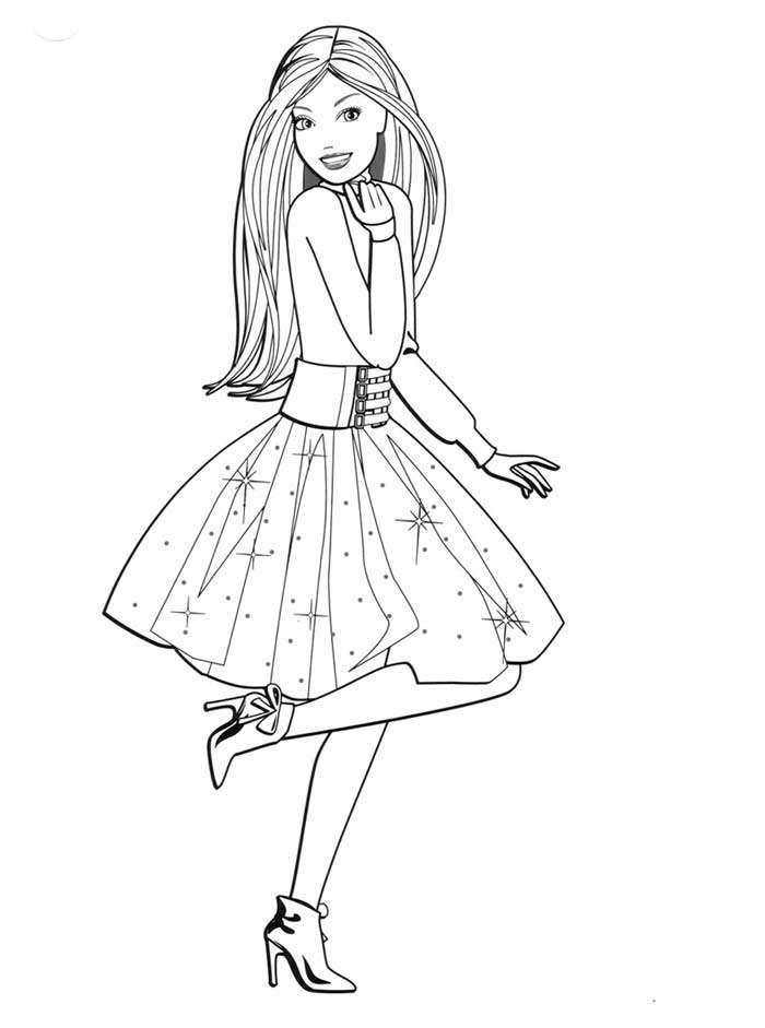 Coloring Pages of Barbies Art Sketches 66