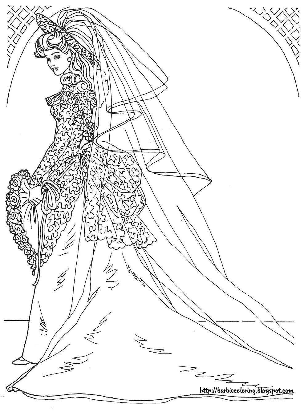 Coloring Pages of Barbies Art Sketches 73