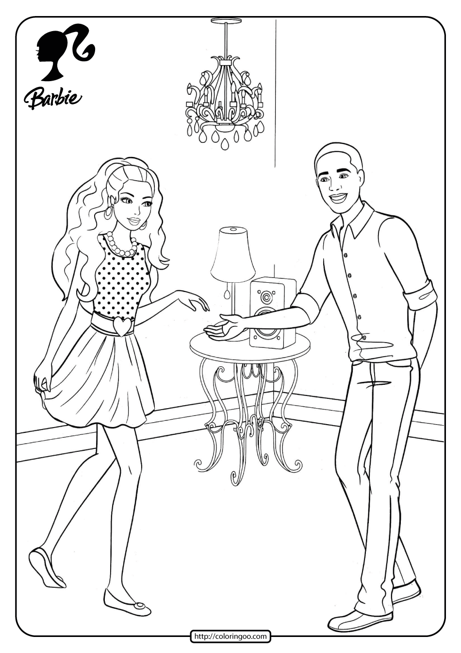 Coloring Pages of Barbies Art Sketches 74