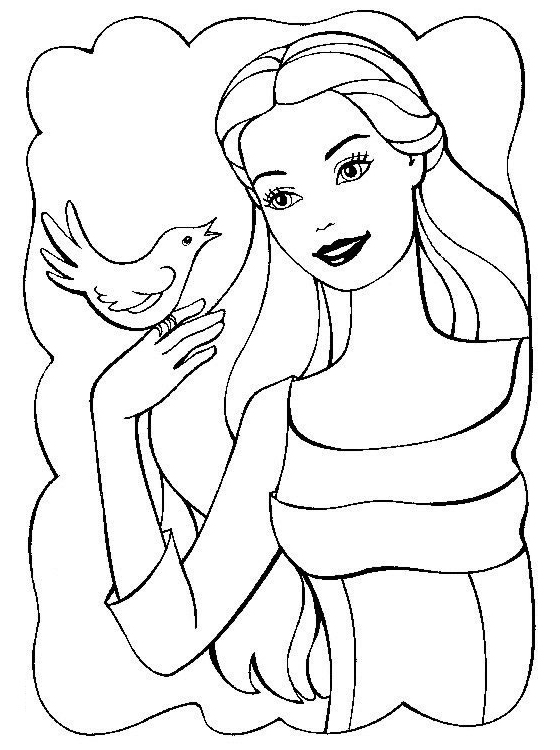 Coloring Pages of Barbies Art Sketches 76