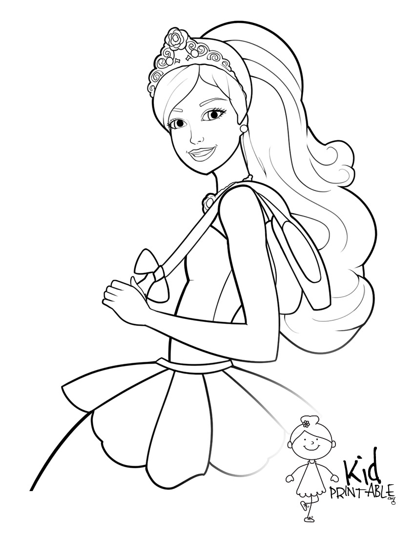 Coloring Pages of Barbies Art Sketches 88