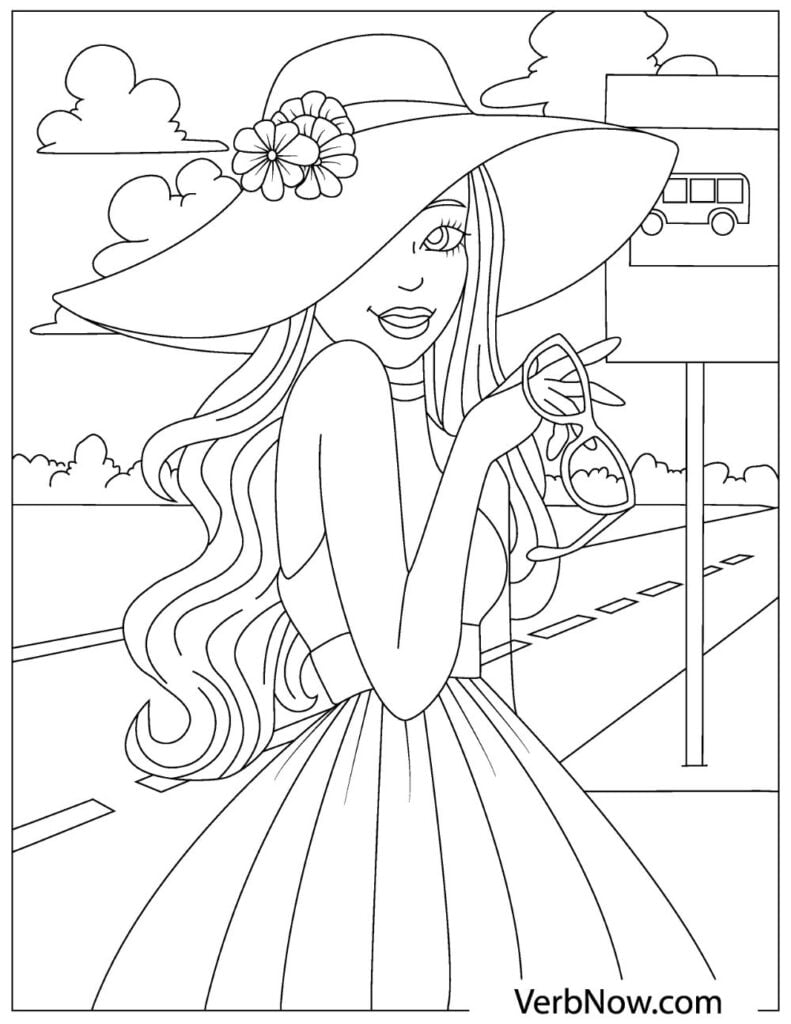 Coloring Pages of Barbies Art Sketches 89