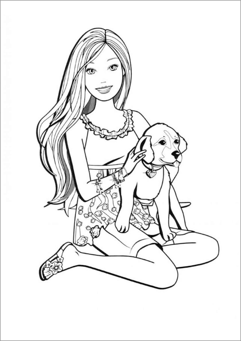 Coloring Pages of Barbies Art Sketches 91