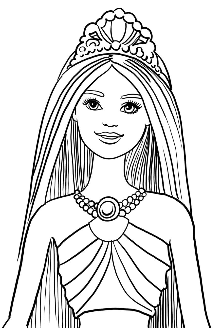 Coloring Pages of Barbies Art Sketches 92