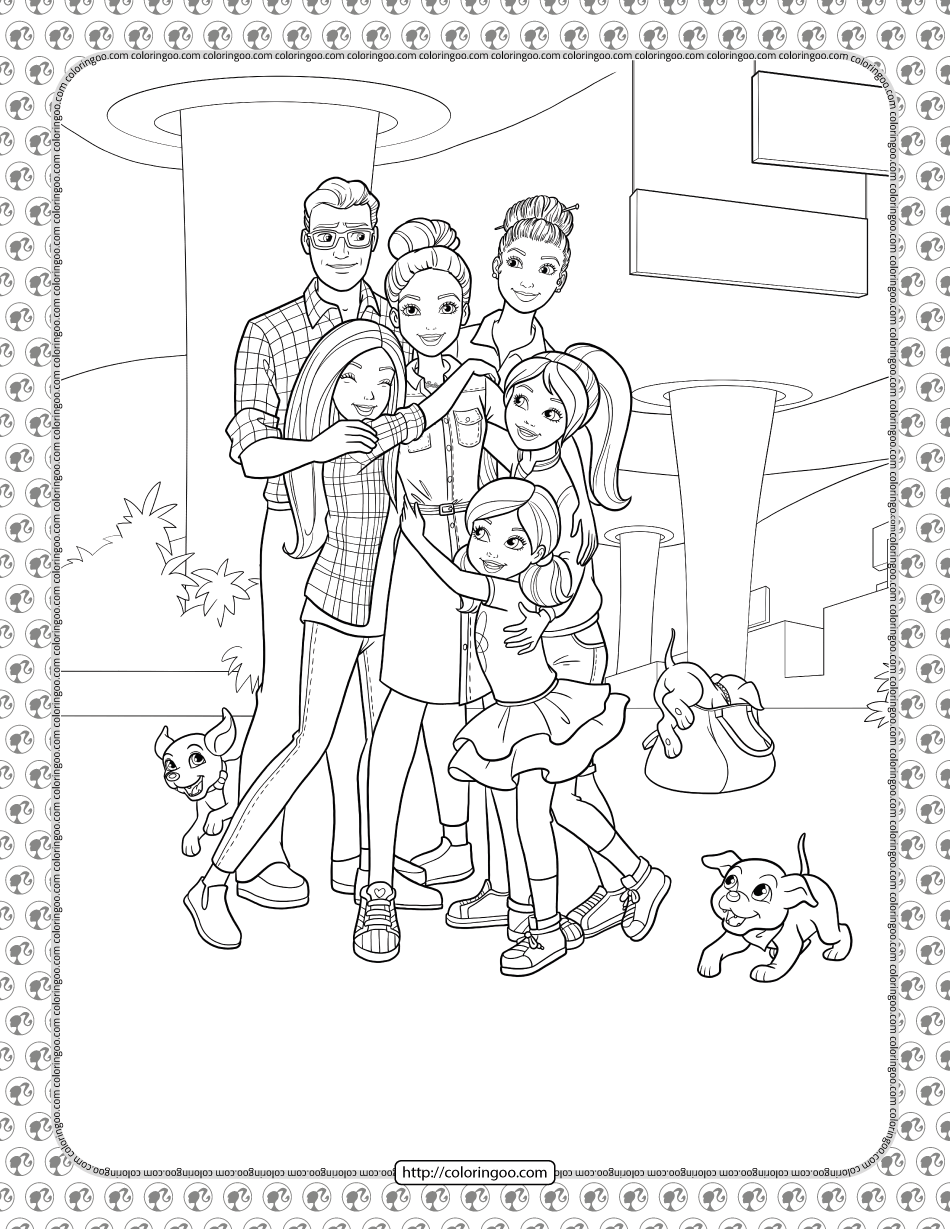 Coloring Pages of Barbies Art Sketches 94