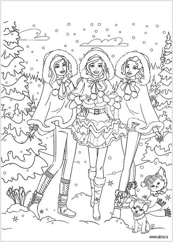 Coloring Pages of Barbies Art Sketches 95