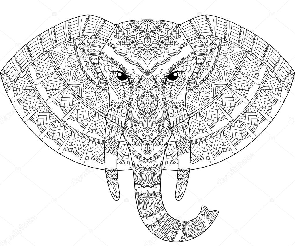 Elephant Mandala Coloring Pages for Adult Unique 123