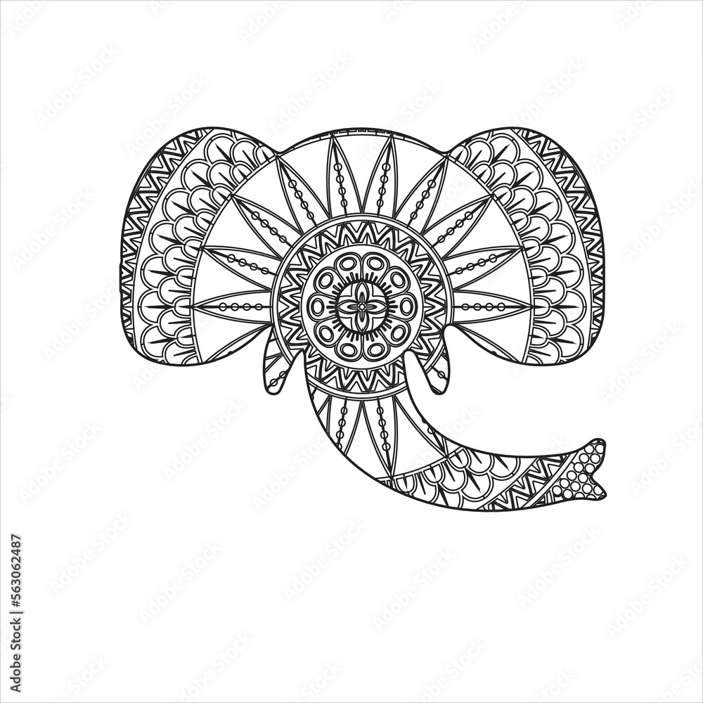 Elephant Mandala Coloring Pages for Adult Unique 125