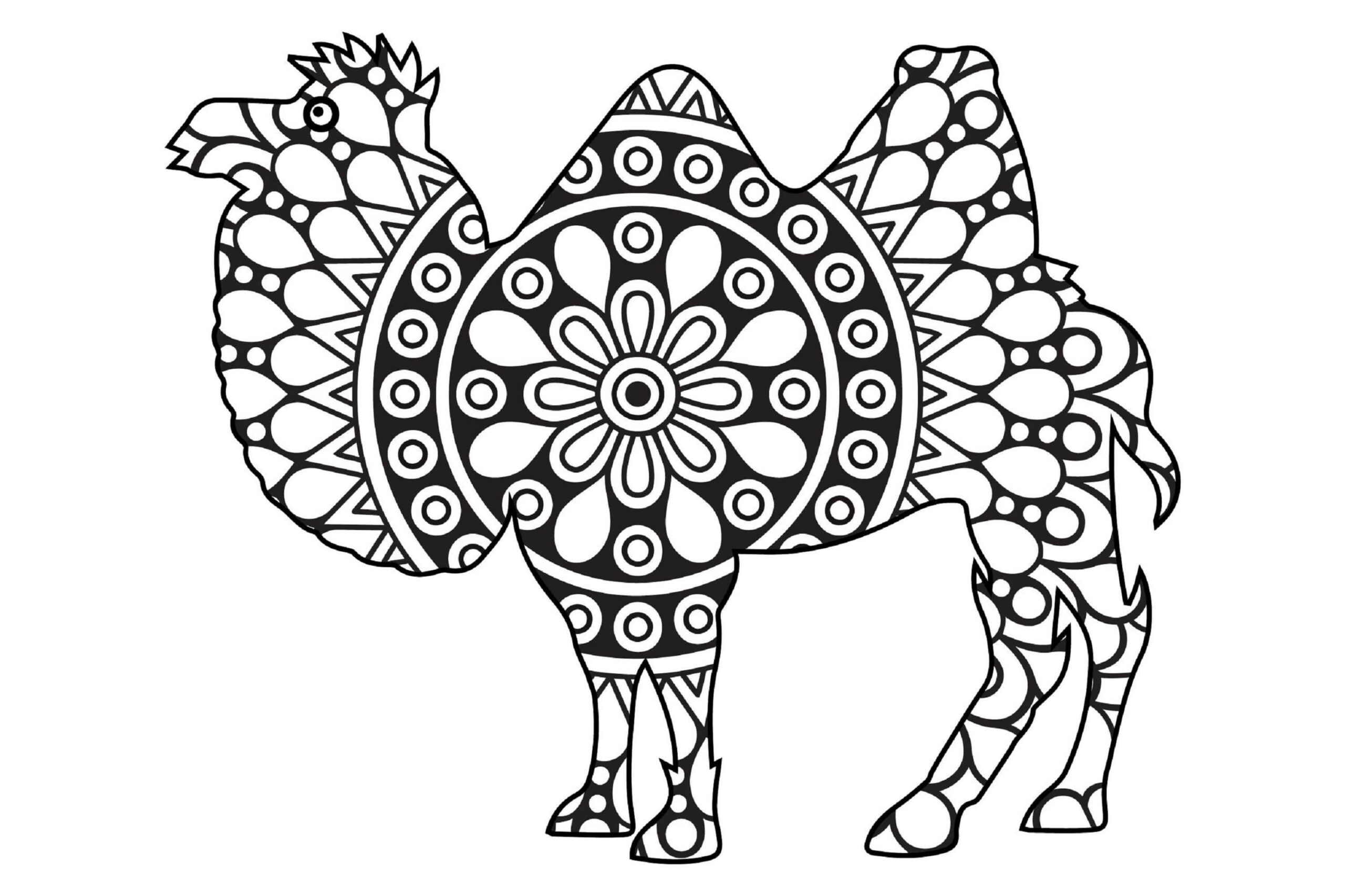 Elephant Mandala Coloring Pages for Adult Unique 135