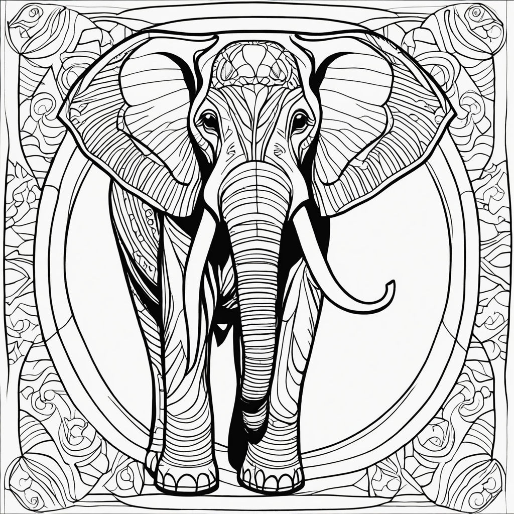 Elephant Mandala Coloring Pages for Adult Unique 137