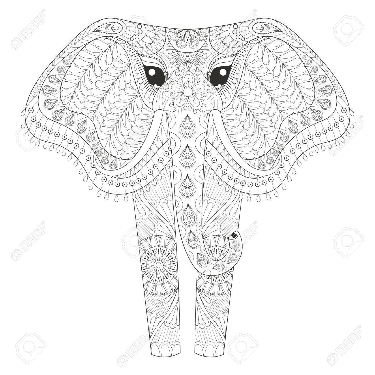 Elephant Mandala Coloring Pages for Adult Unique 156