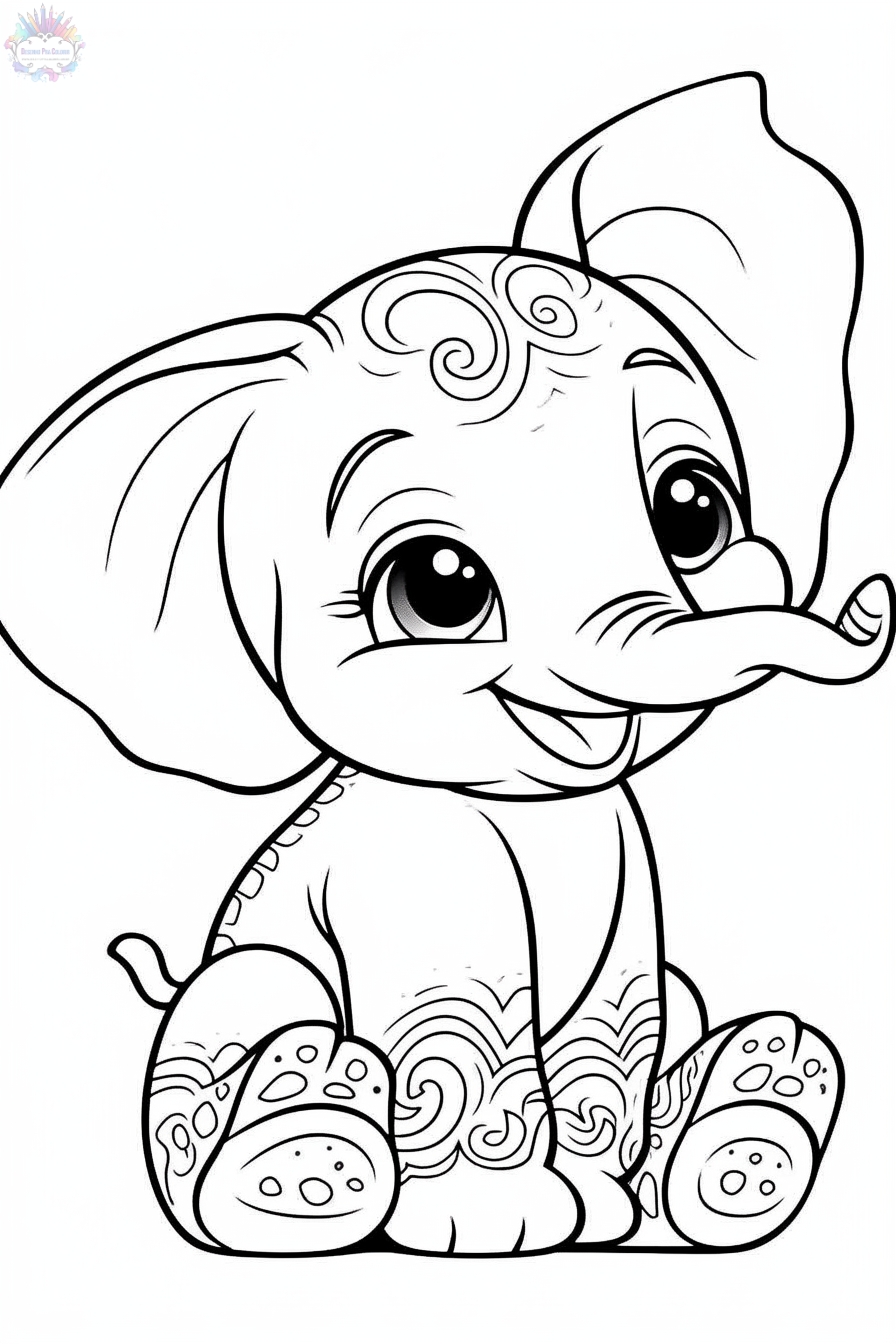 Elephant Mandala Coloring Pages for Adult Unique 157