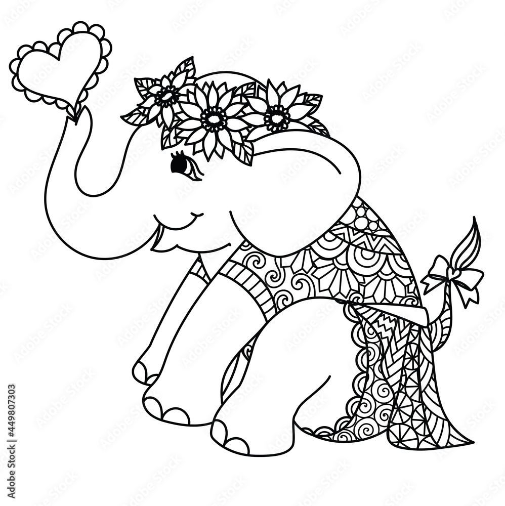 Elephant Mandala Coloring Pages for Adult Unique 160