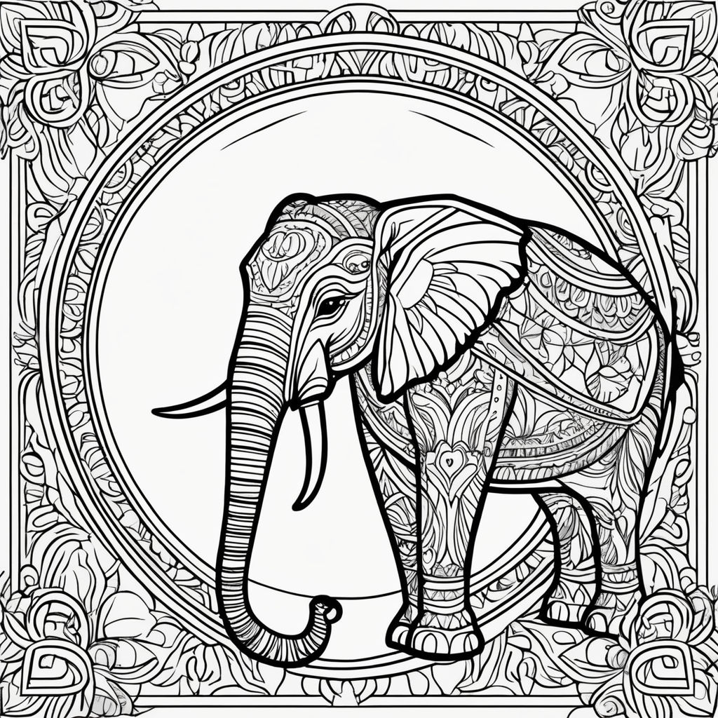 Elephant Mandala Coloring Pages for Adult Unique 166