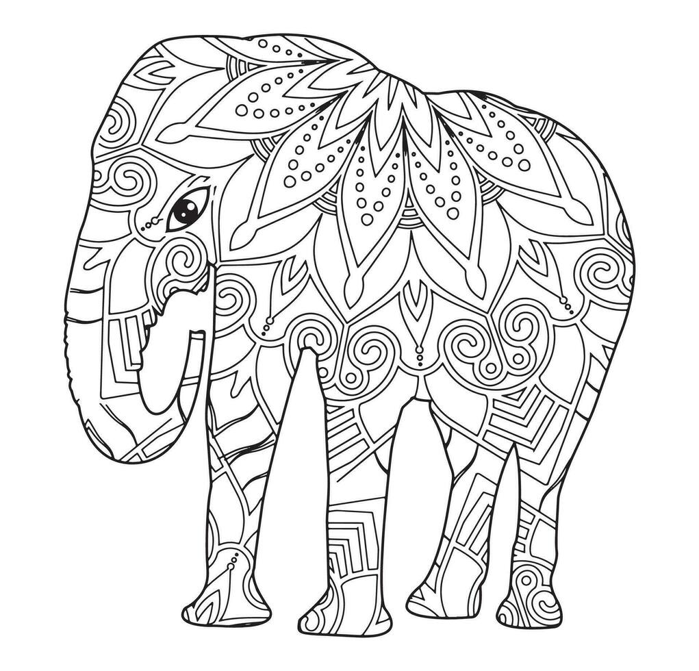 Elephant Mandala Coloring Pages for Adult Unique 180