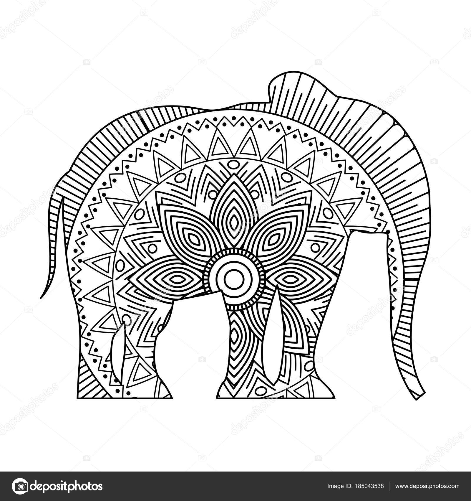 Elephant Mandala Coloring Pages for Adult Unique 188