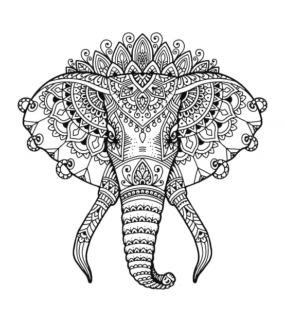 Elephant Mandala Coloring Pages for Adult Unique 25