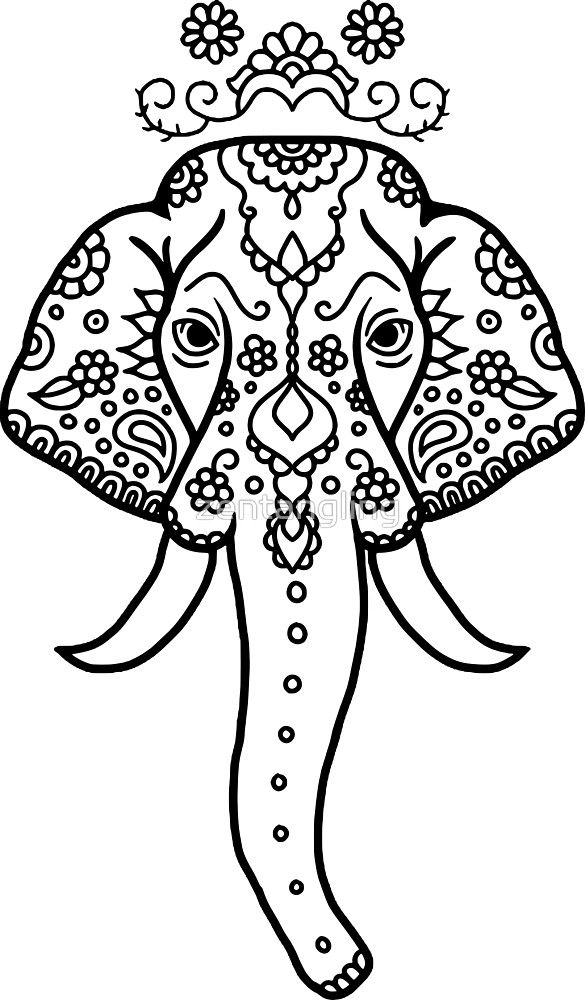 Elephant Mandala Coloring Pages for Adult Unique 26