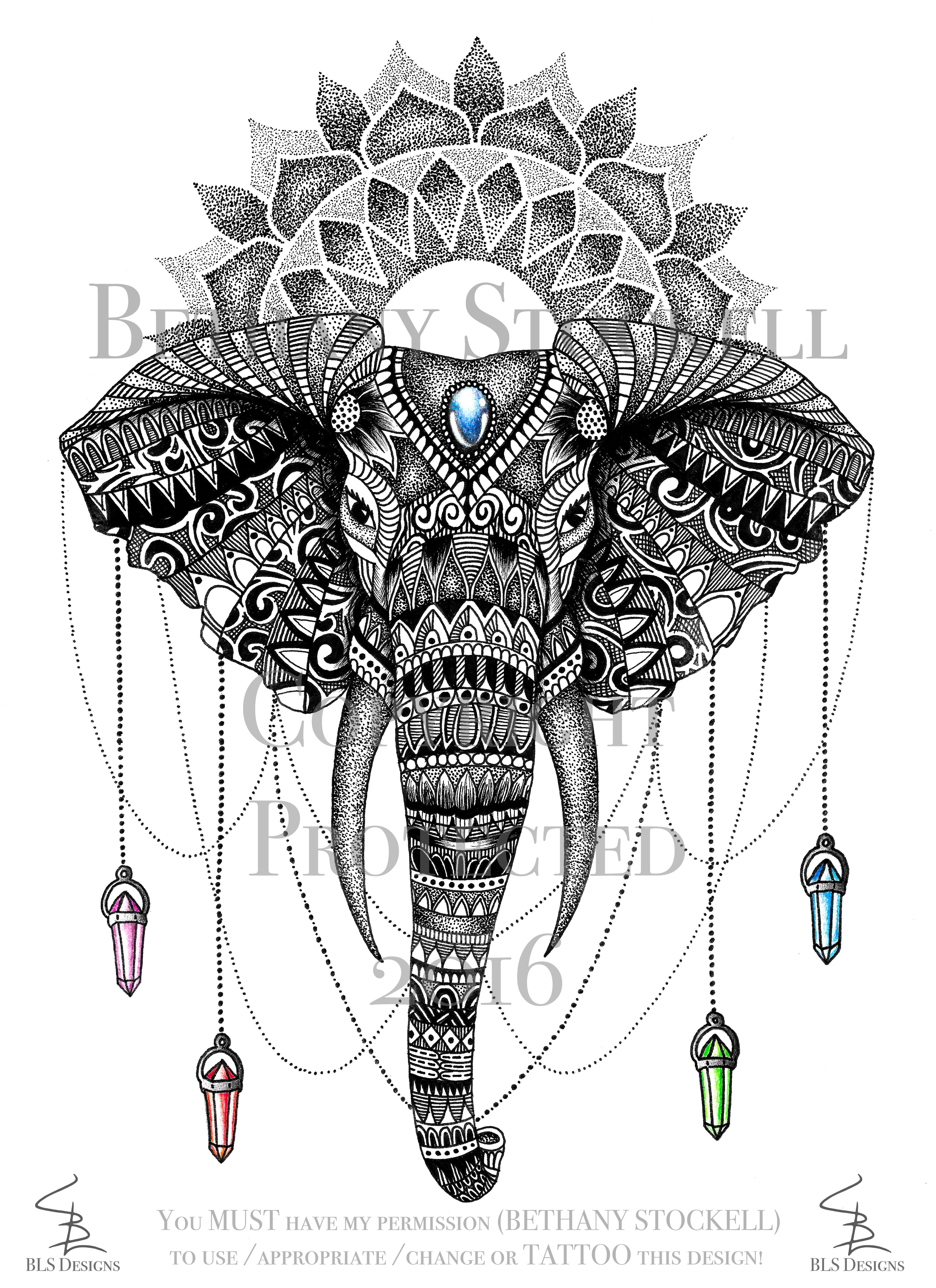 Elephant Mandala Coloring Pages for Adult Unique 33