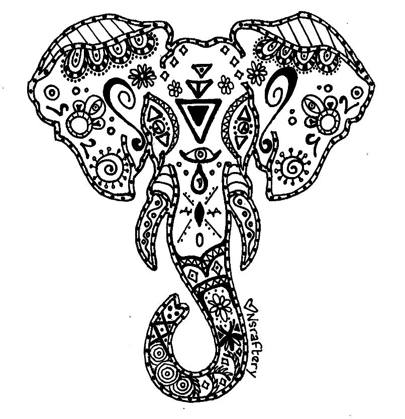 Elephant Mandala Coloring Pages for Adult Unique 40