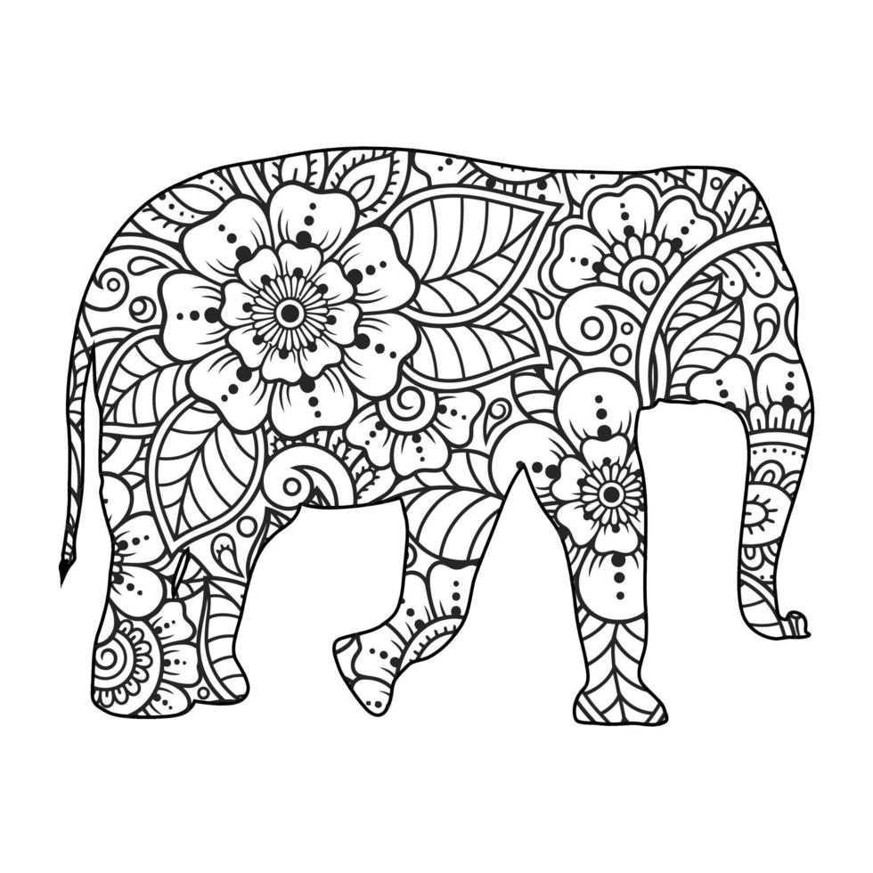 Elephant Mandala Coloring Pages for Adult Unique 42