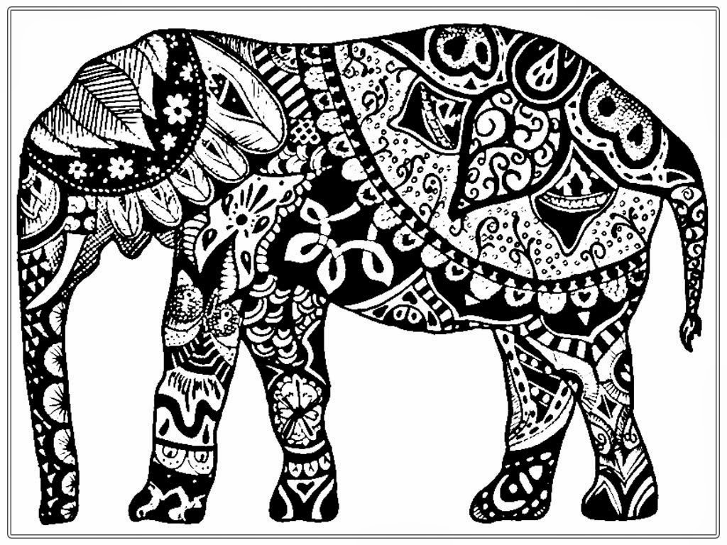 Elephant Mandala Coloring Pages for Adult Unique 48