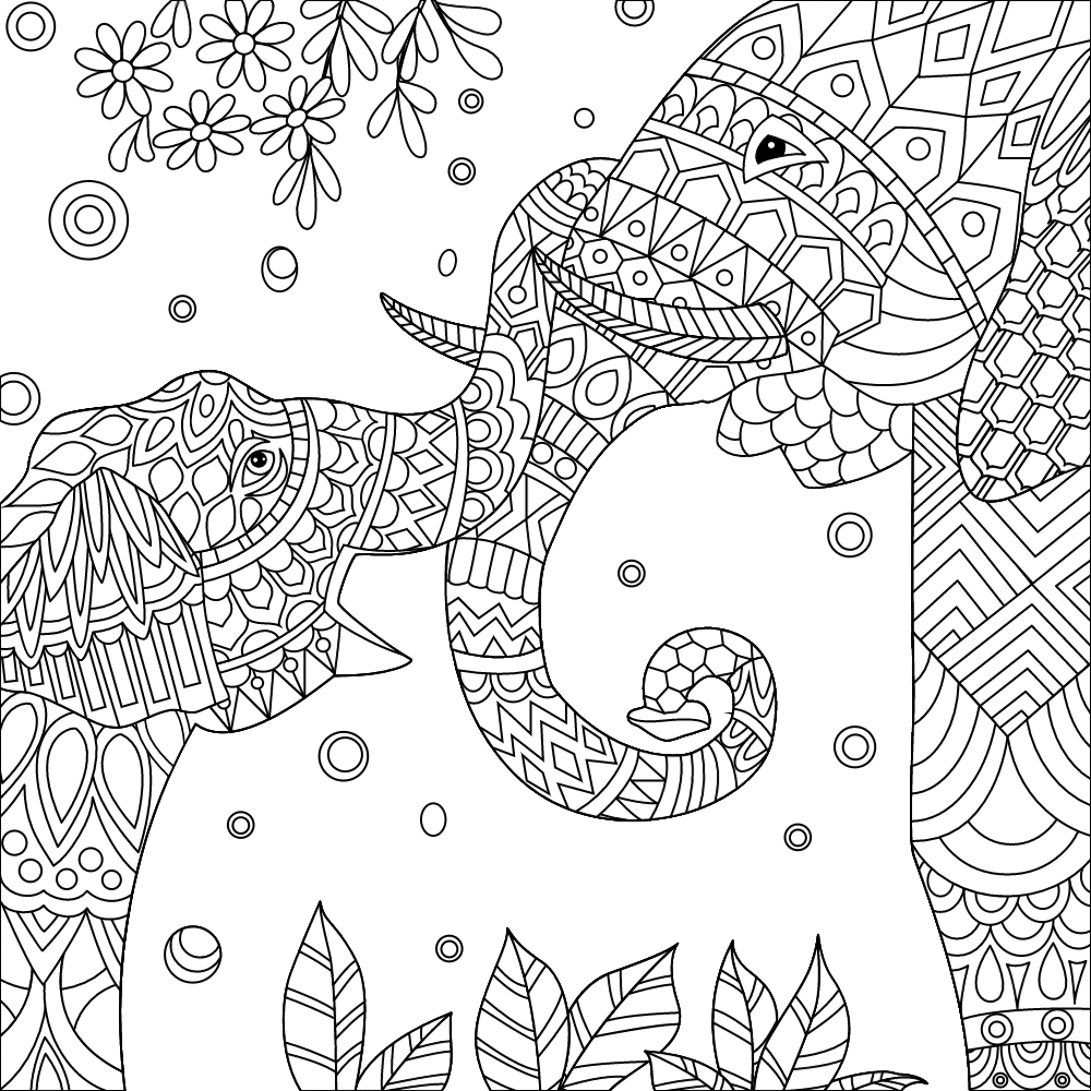 Elephant Mandala Coloring Pages for Adult Unique 52