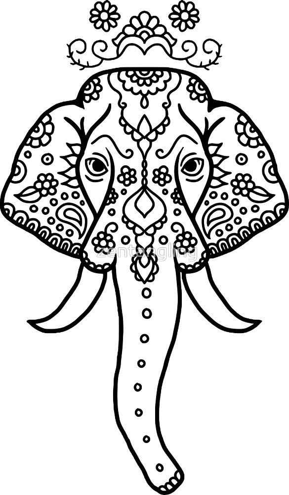 Elephant Mandala Coloring Pages for Adult Unique 53