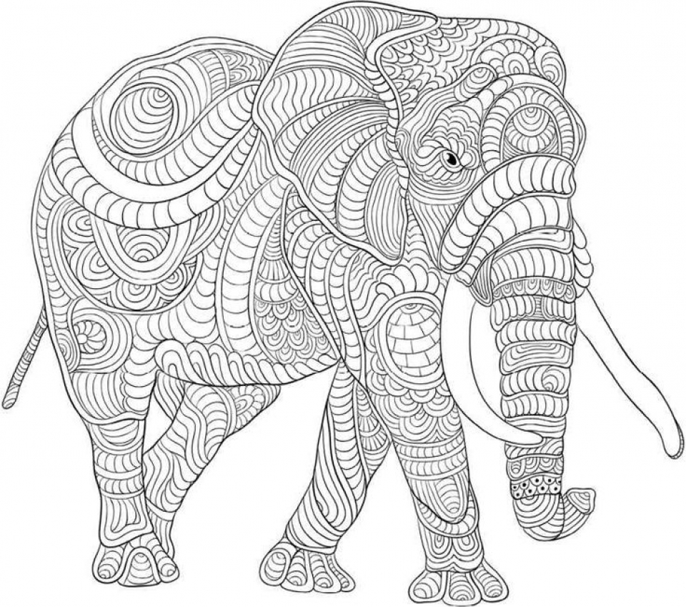 Elephant Mandala Coloring Pages for Adult Unique 66