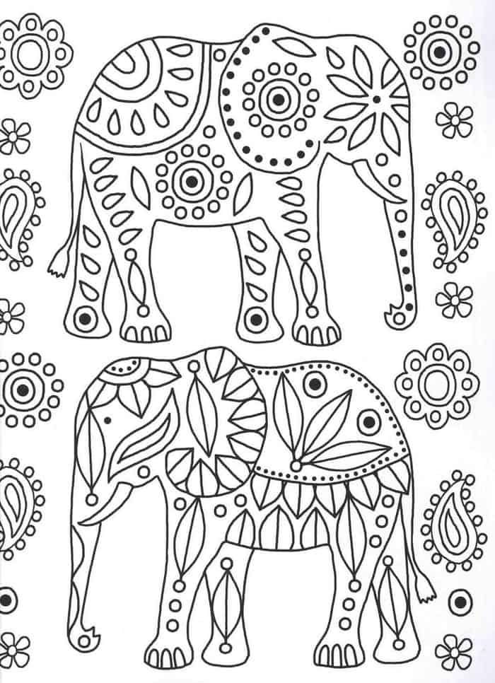 Elephant Mandala Coloring Pages for Adult Unique 73