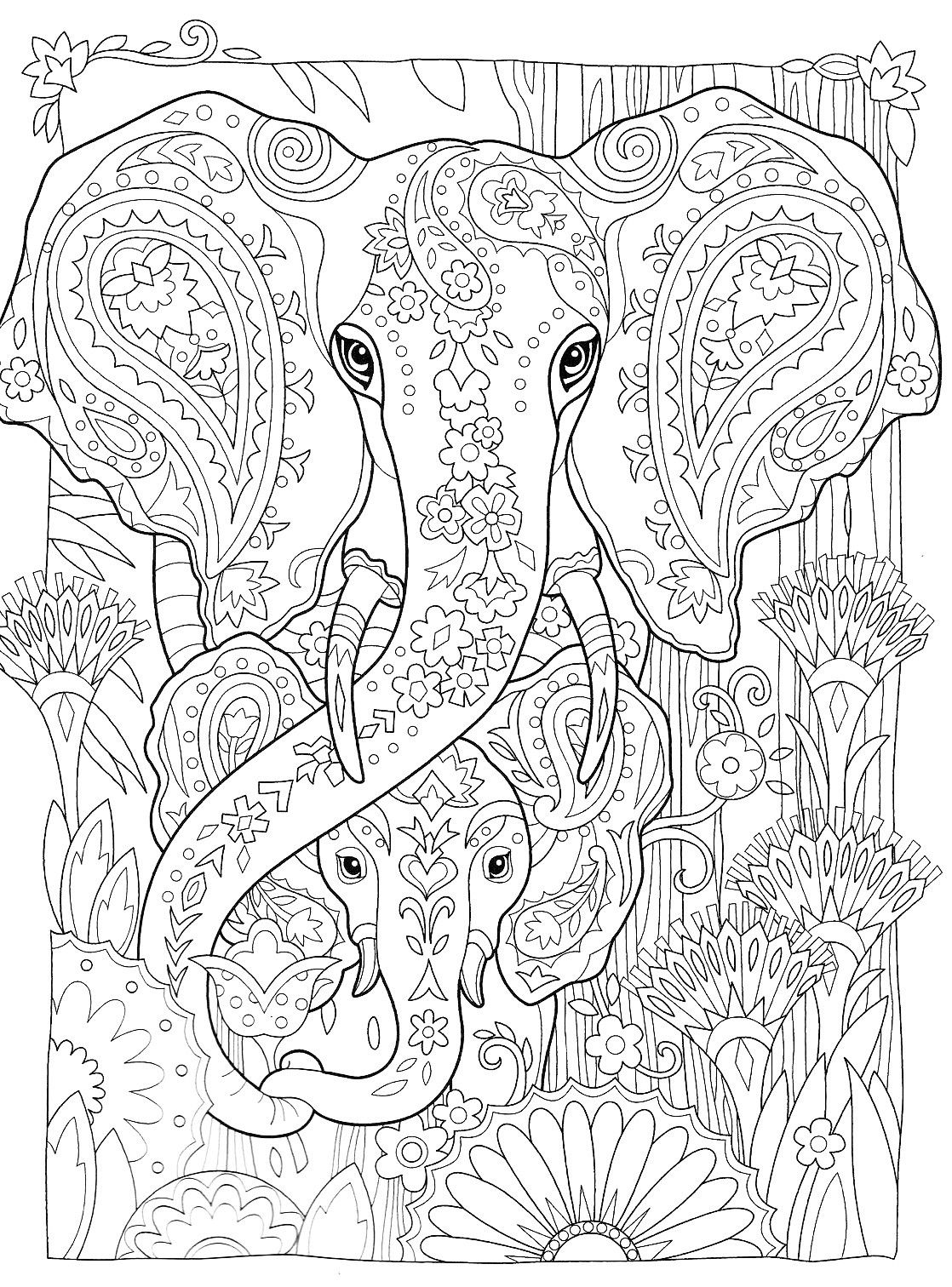 Elephant Mandala Coloring Pages for Adult Unique 75