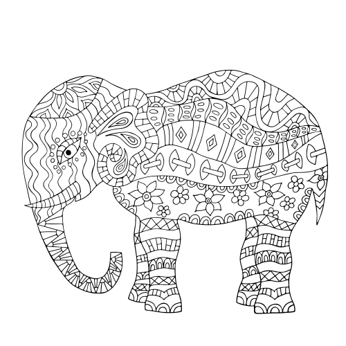 Elephant Mandala Coloring Pages for Adult Unique 79