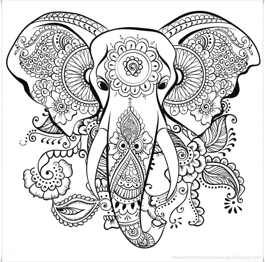 Elephant Mandala Coloring Pages for Adult Unique 86