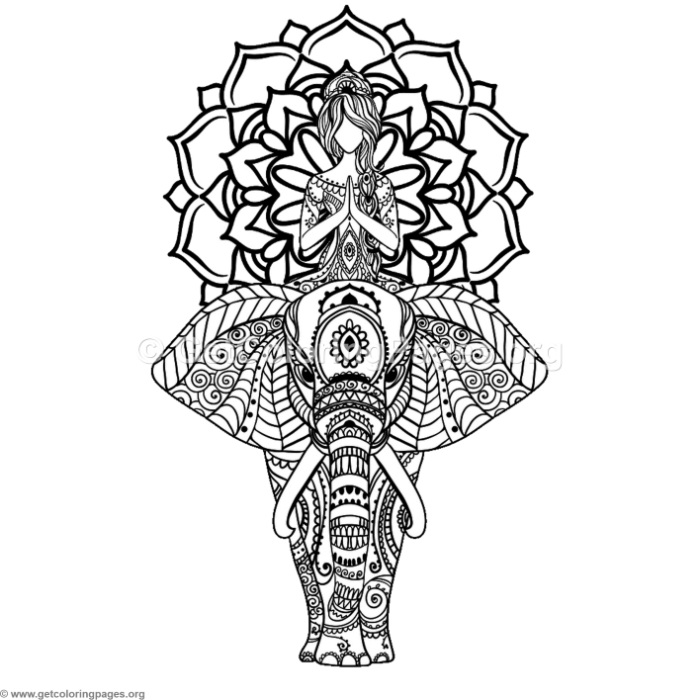 Elephant Mandala Coloring Pages for Adult Unique 91