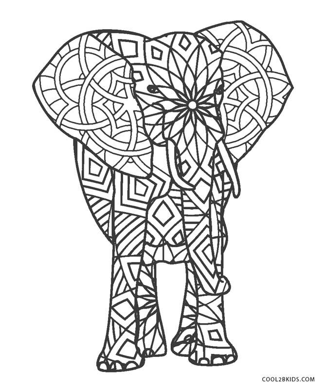 Elephant Mandala Coloring Pages for Adult Unique 98