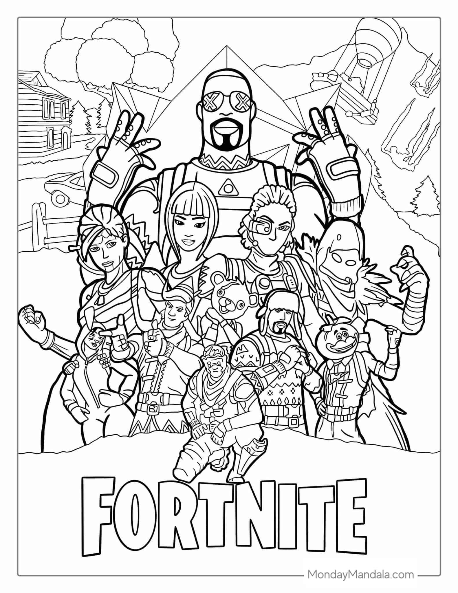 Fortnite Coloring Pages New Skins 40