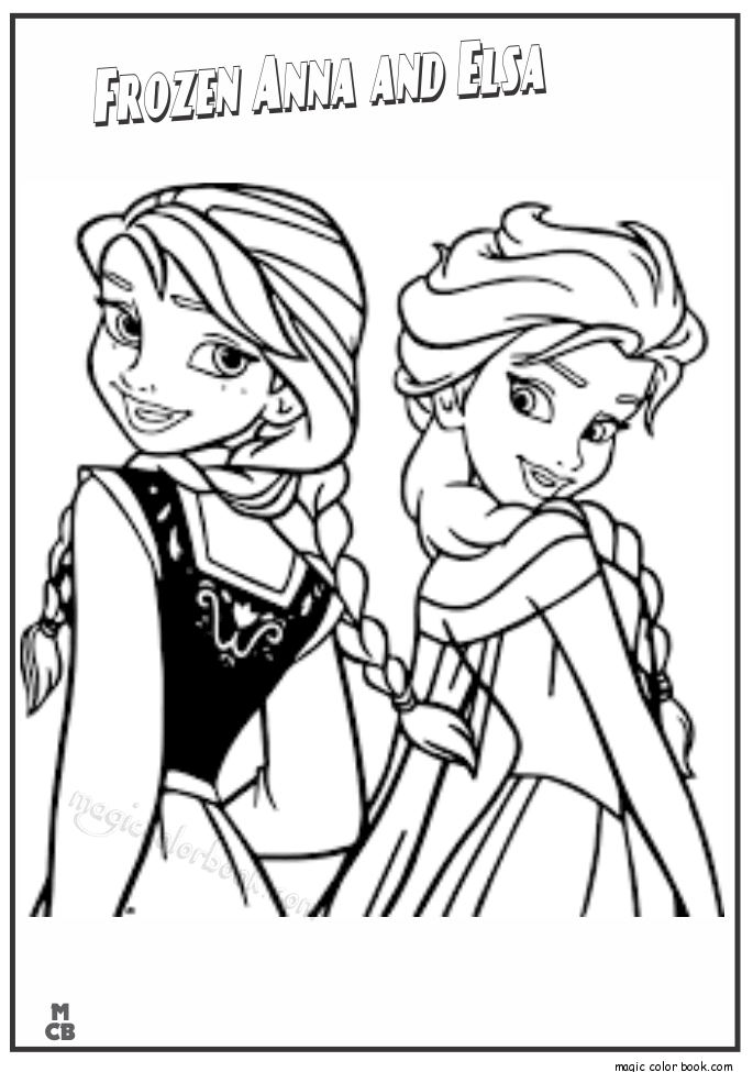 Frozen 2 Elsa and Anna Coloring Pages 10