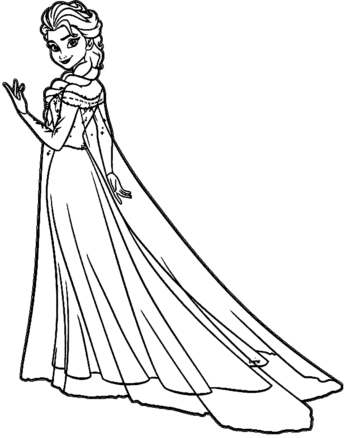 Frozen 2 Elsa and Anna Coloring Pages 100