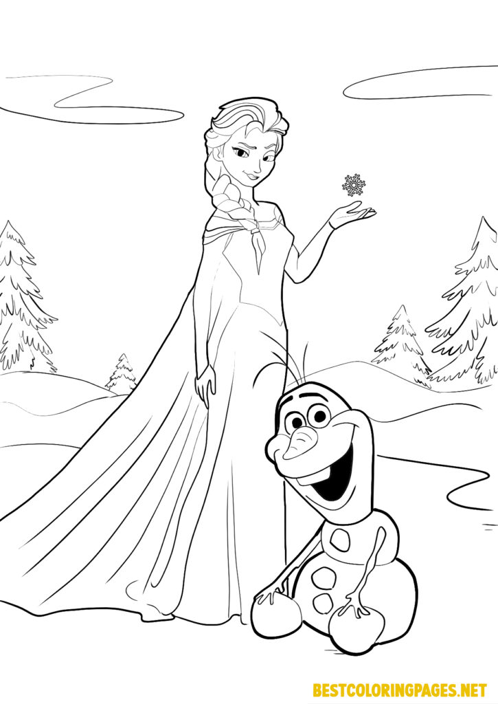 Frozen 2 Elsa and Anna Coloring Pages 102