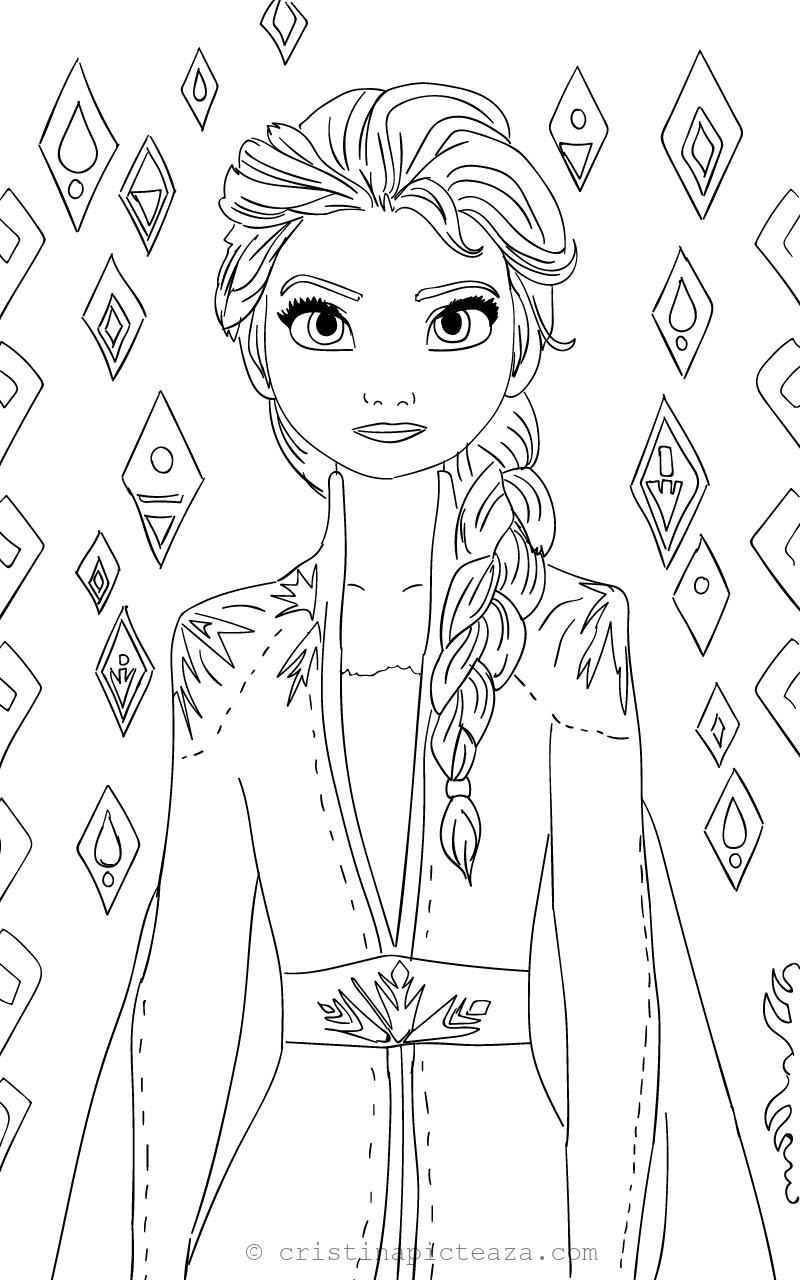 Frozen 2 Elsa and Anna Coloring Pages 110