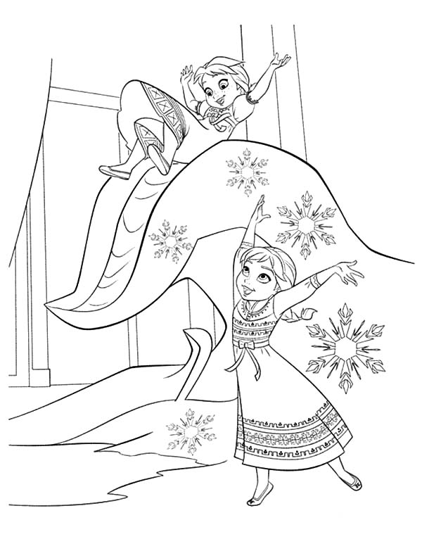 Frozen 2 Elsa and Anna Coloring Pages 115